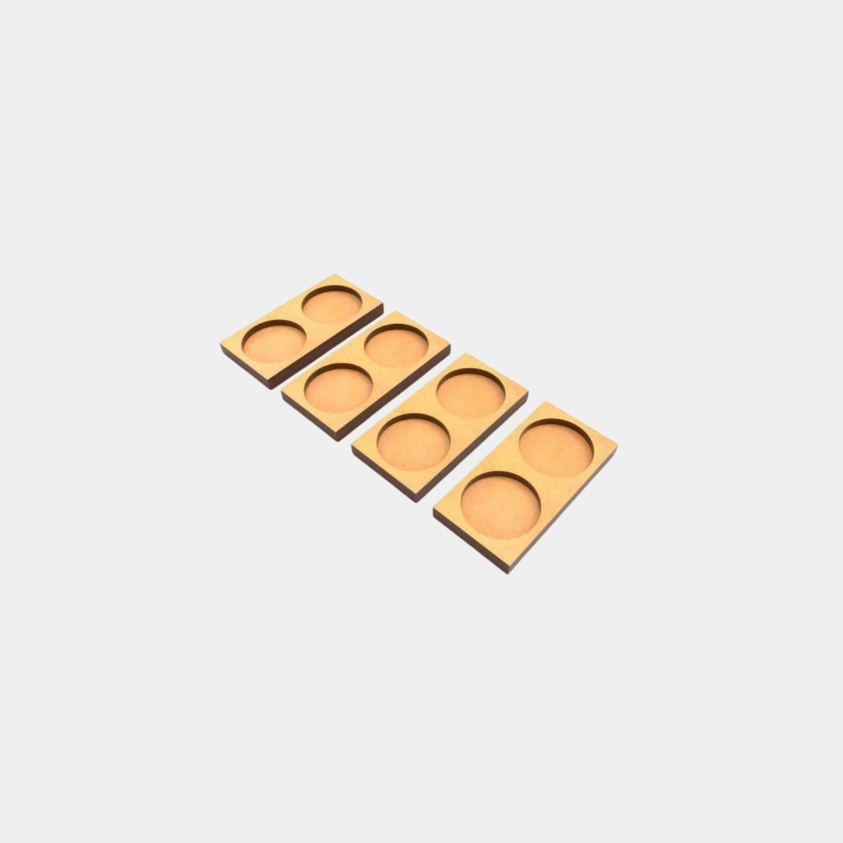 MDF Movement Trays 25mm 2x1 - Skirmish Lines