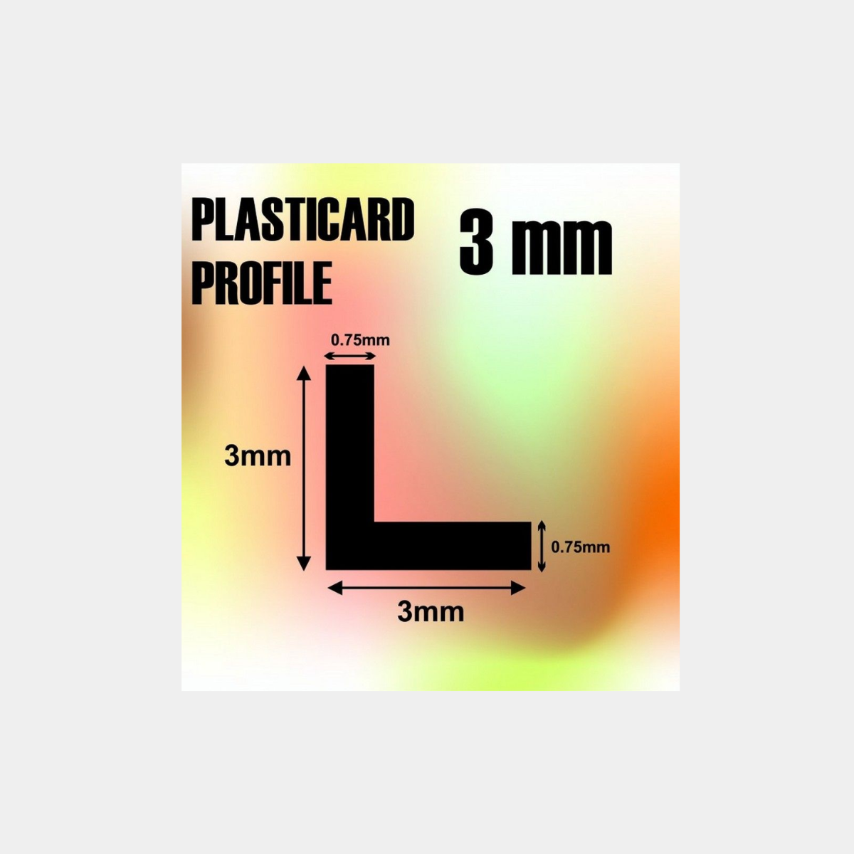 ABS Plasticard - Profile Angle-L 3mm