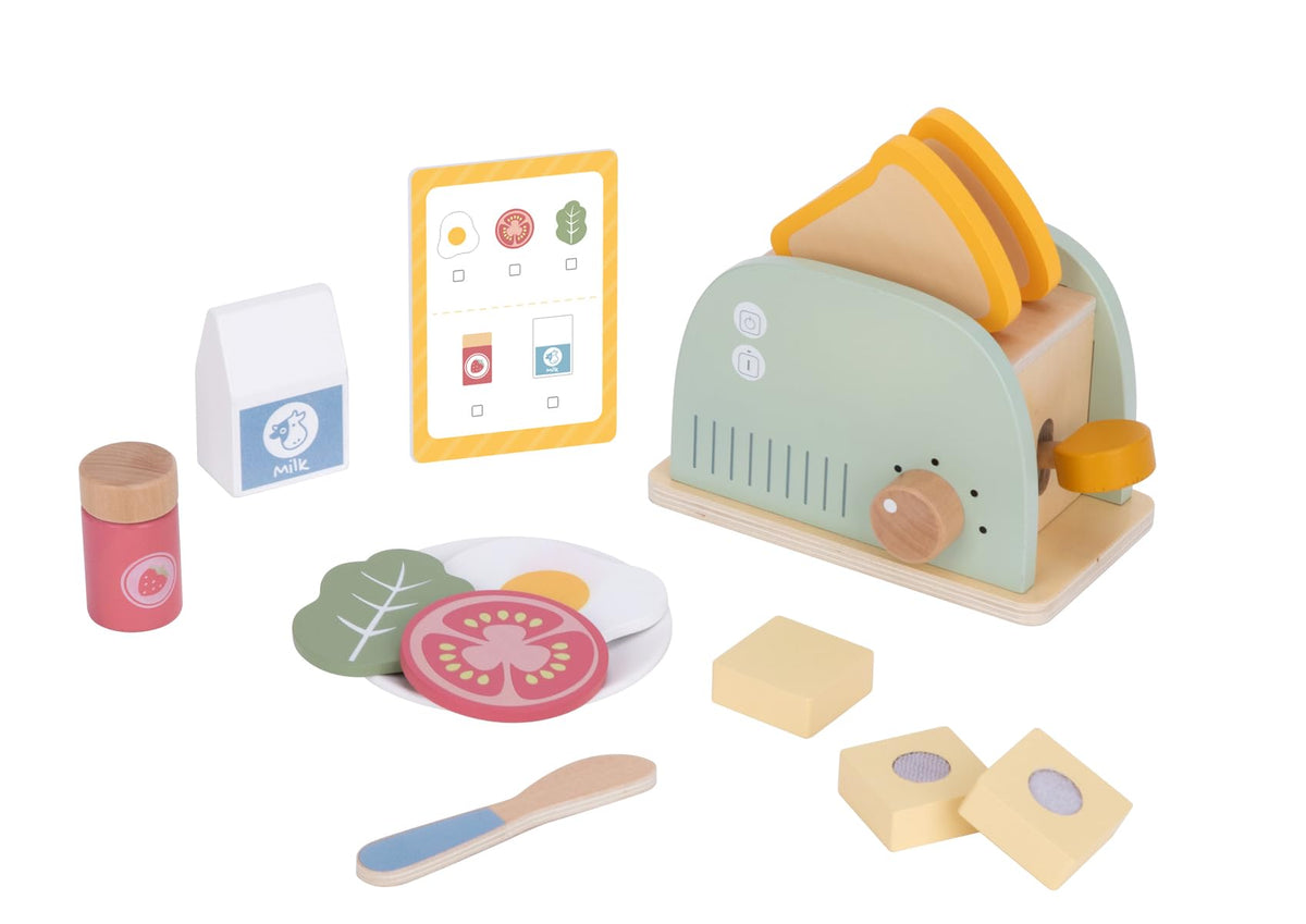 Wooden Toaster Set