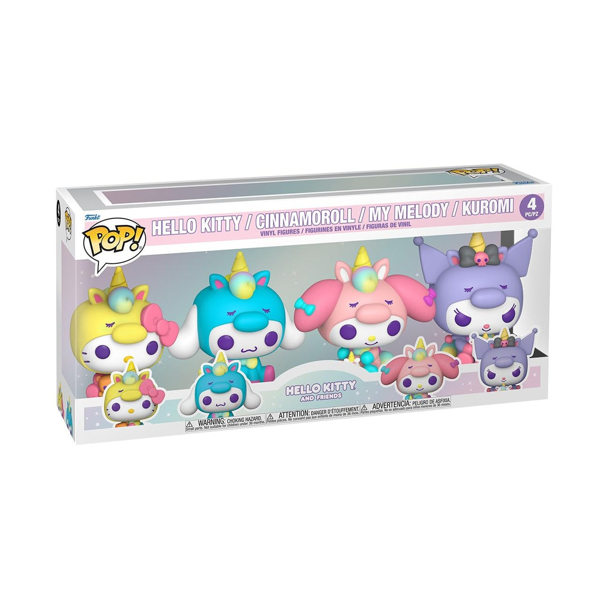 Pop! Vinyl - Hello Kitty (Unicorn Outfit) 4pk