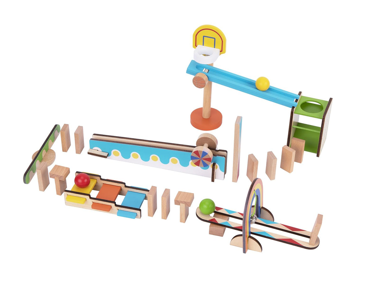 Wooden Domino Run