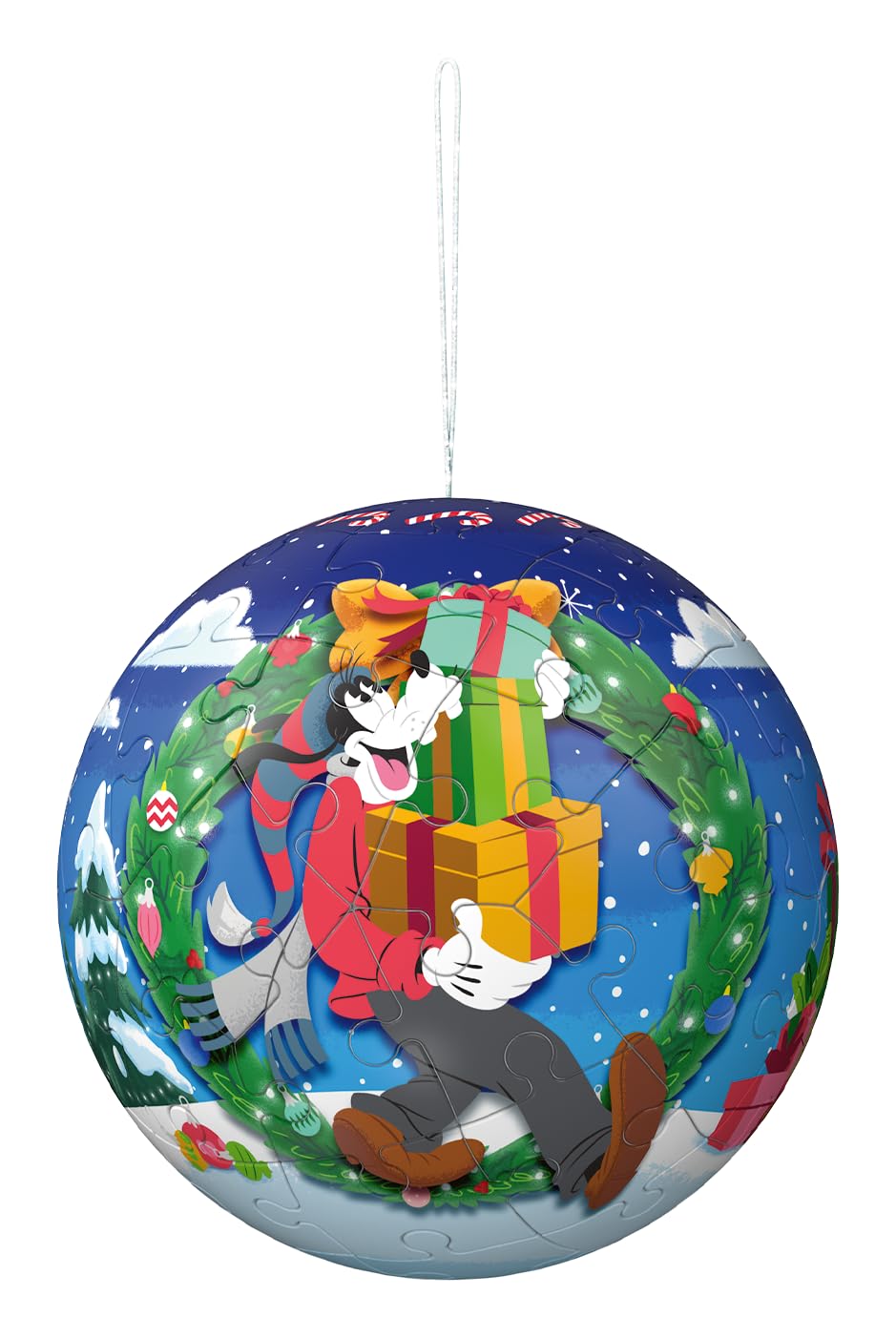 Disney Christmas Baubles 3D Puzzle 4x54pc