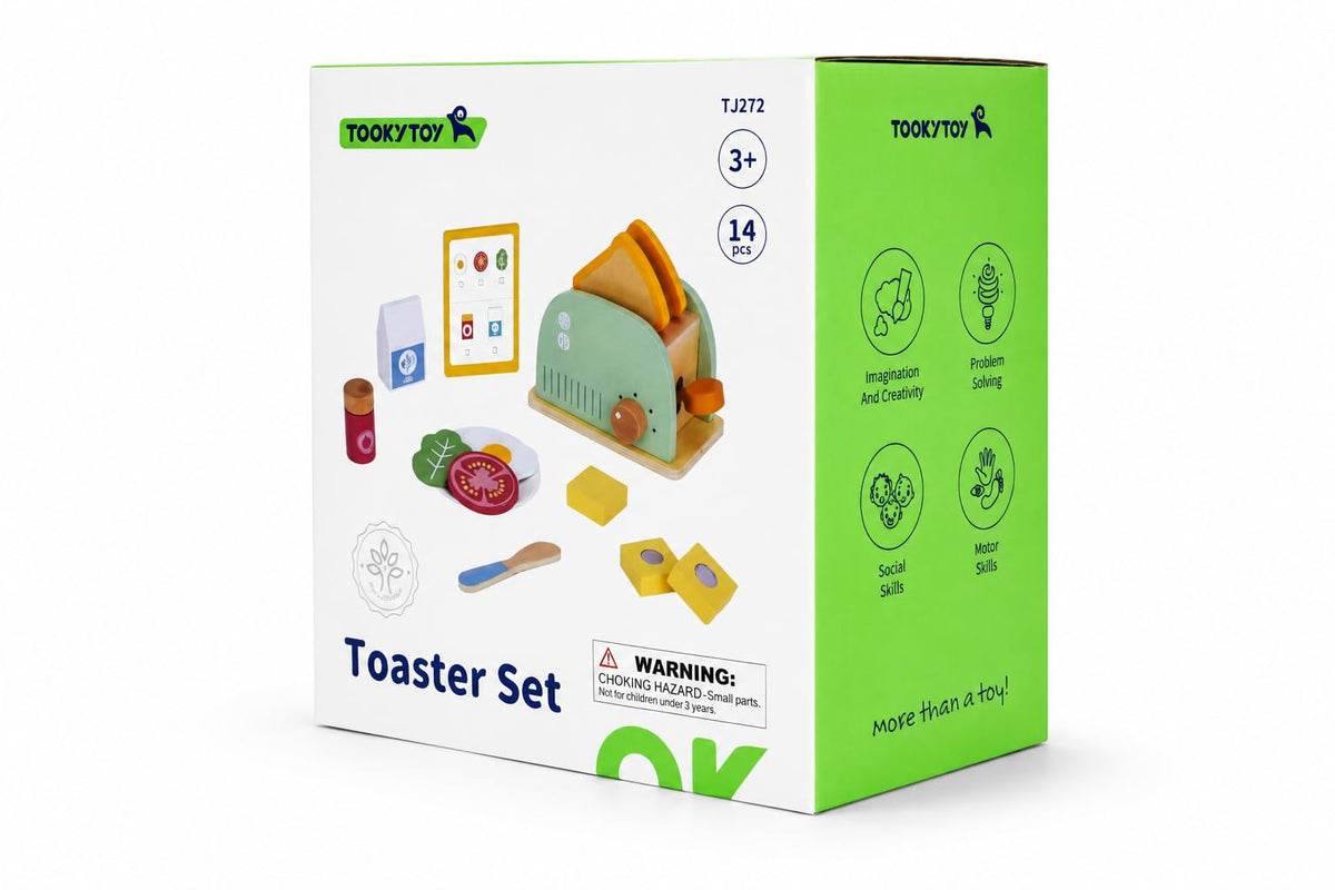 Wooden Toaster Set