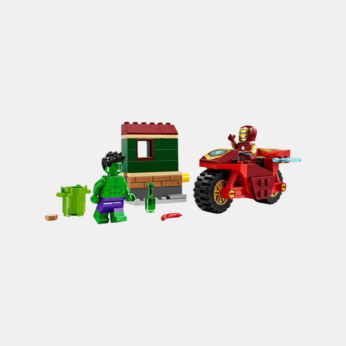 Iron Man with Bike and The Hulk LEGO Marvel 76287