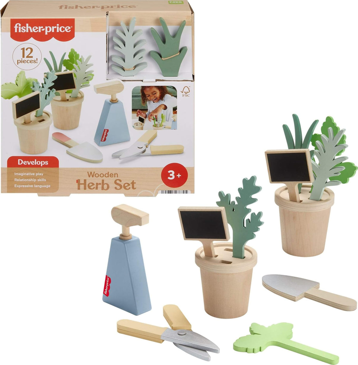 Fisher Price Wooden Herb Set