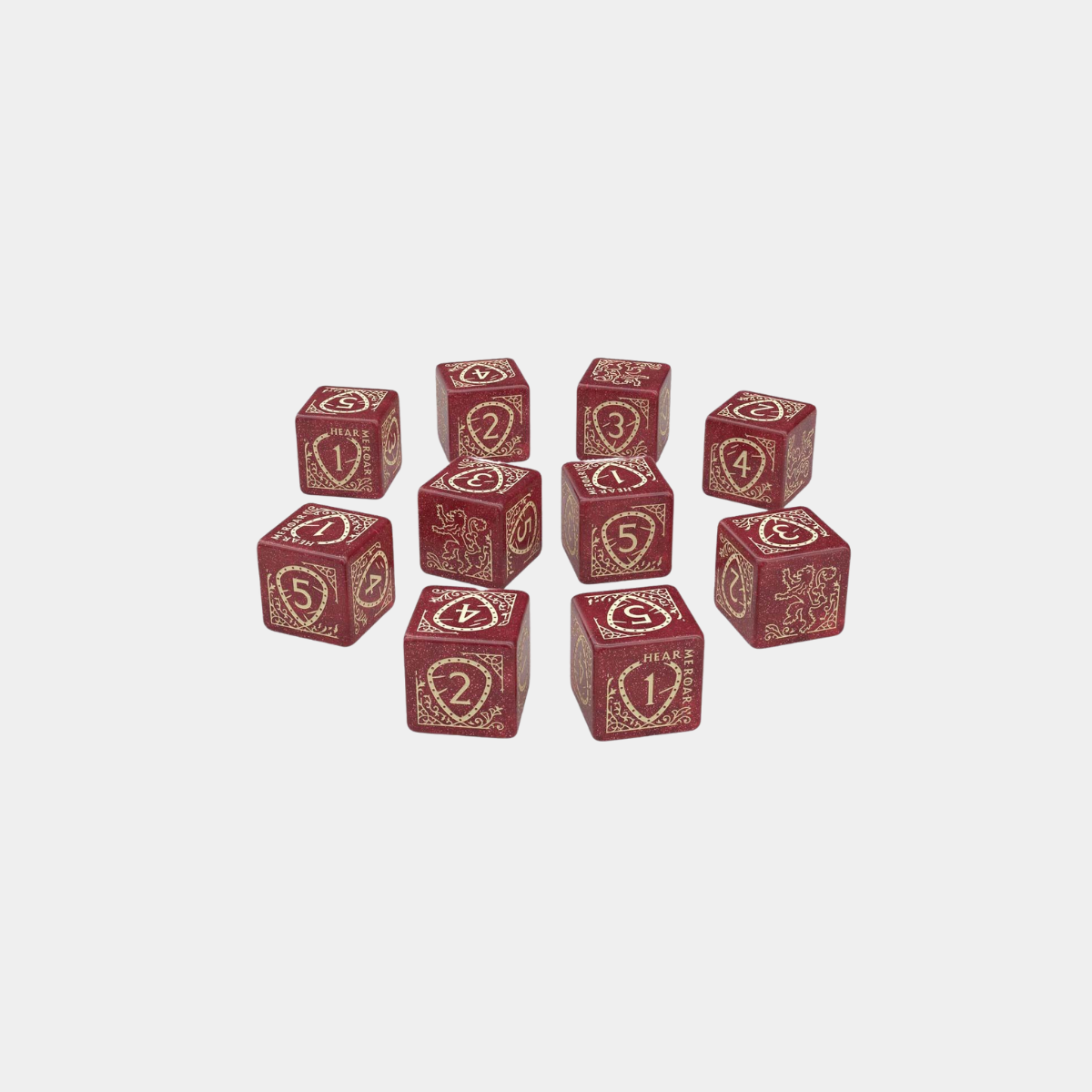 Game of Thrones: Lannister 10x D6 Dice Set