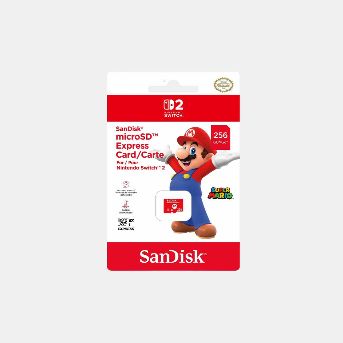 Nintendo Switch 2 - SanDisk microSD Express Card (256GB) - NS2