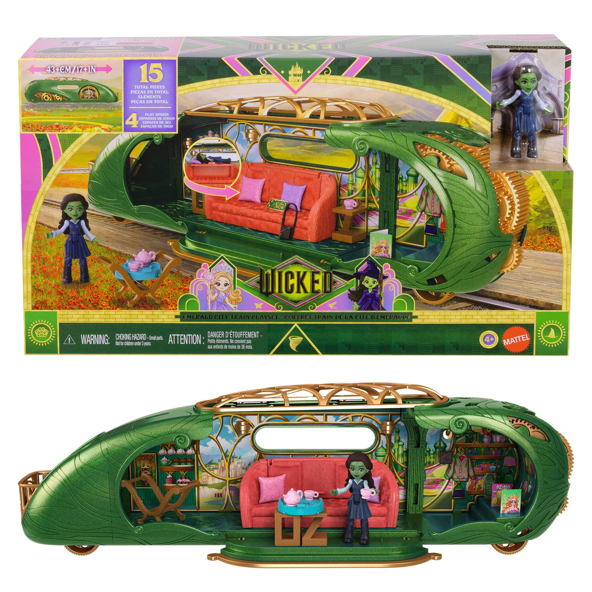 Wicked: For Good Small Doll Emerald City Train