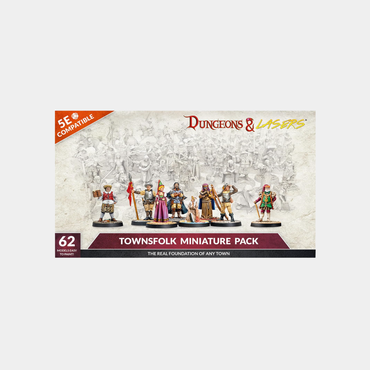 Dungeons And Lasers: Townsfolk Miniature Pack