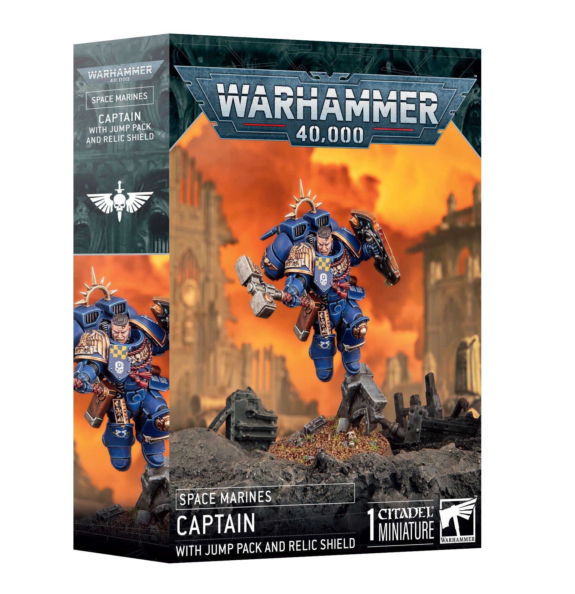 S/M: CAPTAIN W/JUMP PACK & RELIC SHIELD