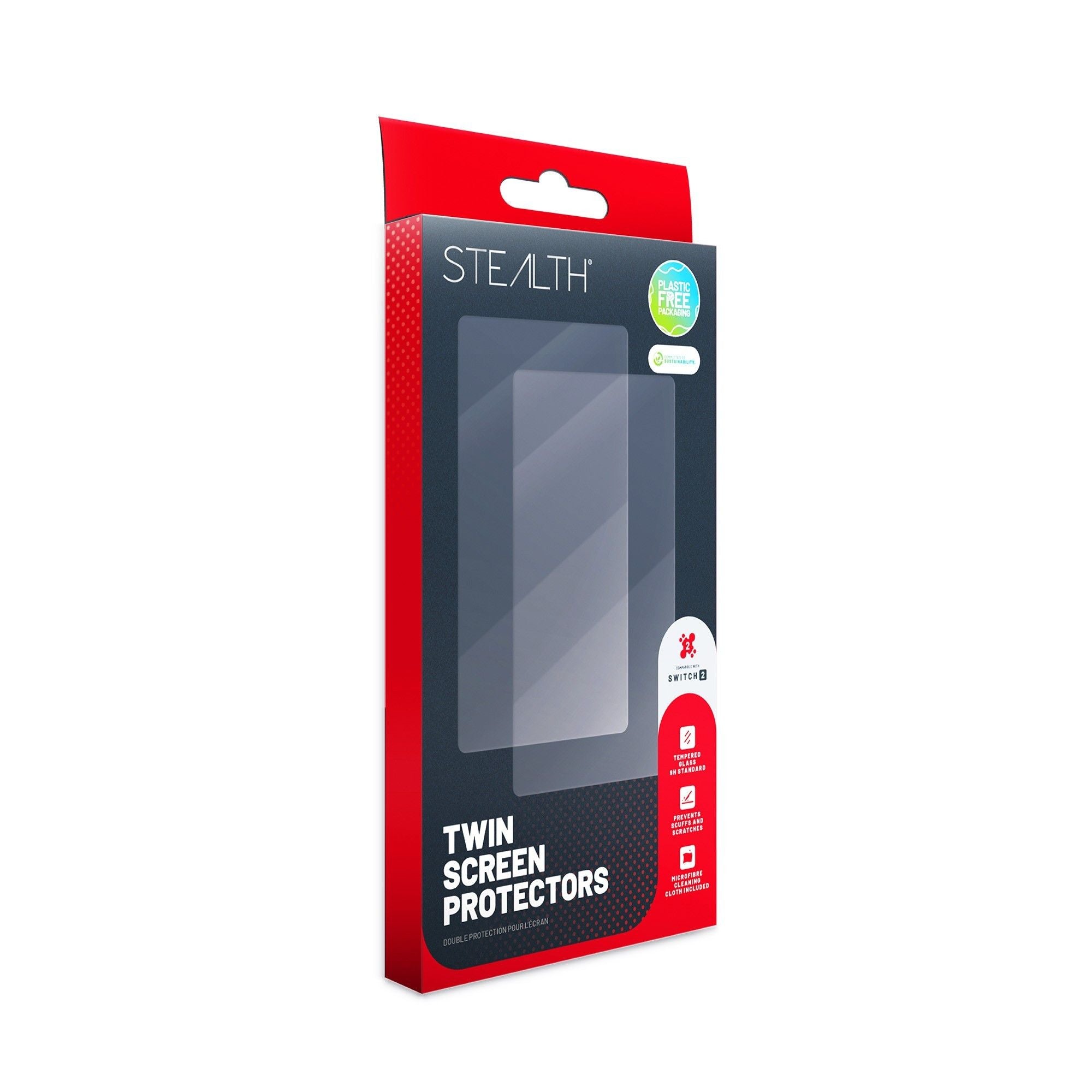 Stealth Screen Protector & Cleaning Cloth - Twin Pack - NS2