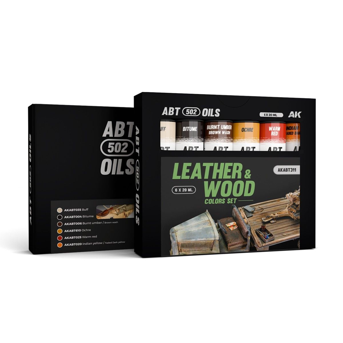 ABT 502 Oils - Leather & Wood Colors Set
