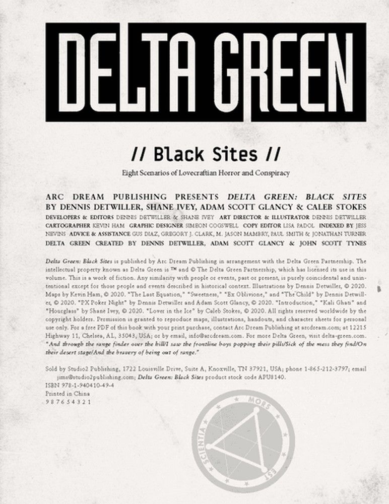 Black Sites: Delta Green