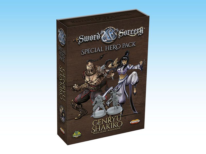 Sword & Sorcery: Hero Pack - White   Black Monk (Genryu   Shakiko)