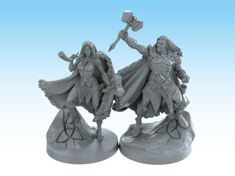 Sword & Sorcery: Hero Pack - Thane   Skald Monk (Sigrid   Sigurd)