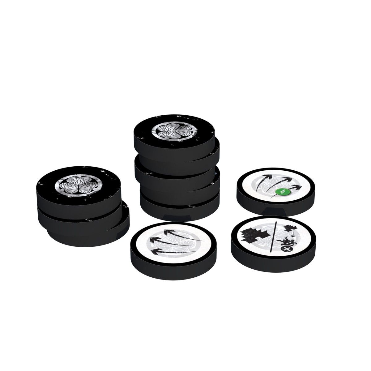 Small Samurai Empires: Rise of Tokugawa - Deluxe Tokens