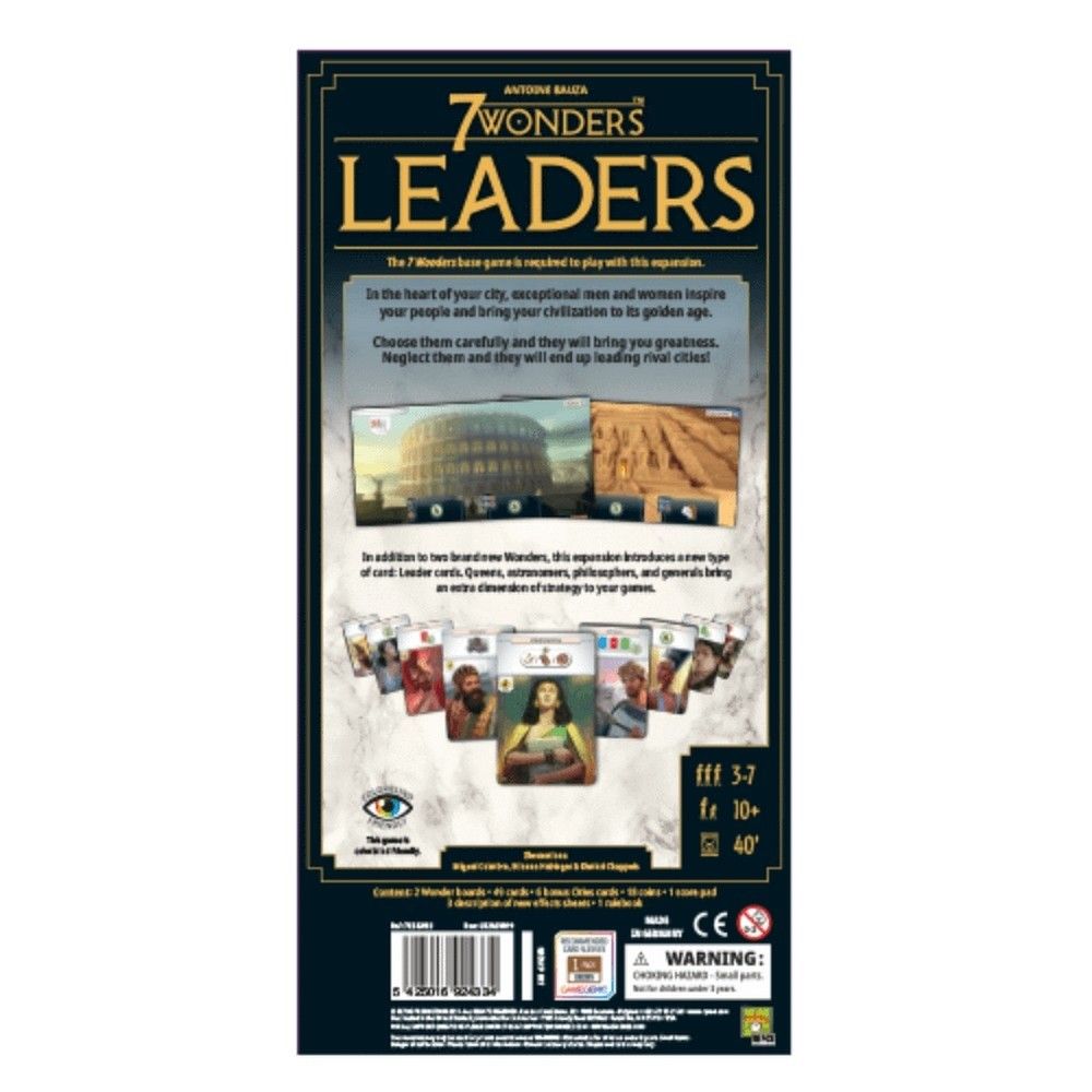 7 Wonders 2nd Edition: Leaders Expansion