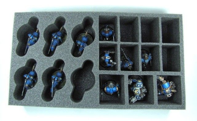 Cygnar Storm Lance Cavalry Foam Tray (Pp) (155 X 85 X 3)