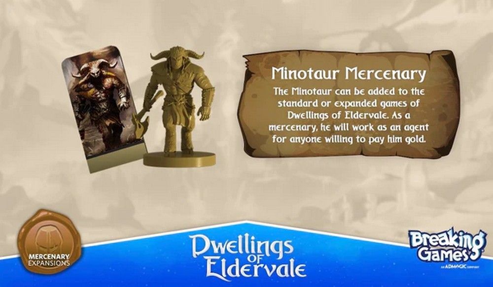 Dwellings of Eldervale 2nd Edition: Minotaur Mercenary Miniature