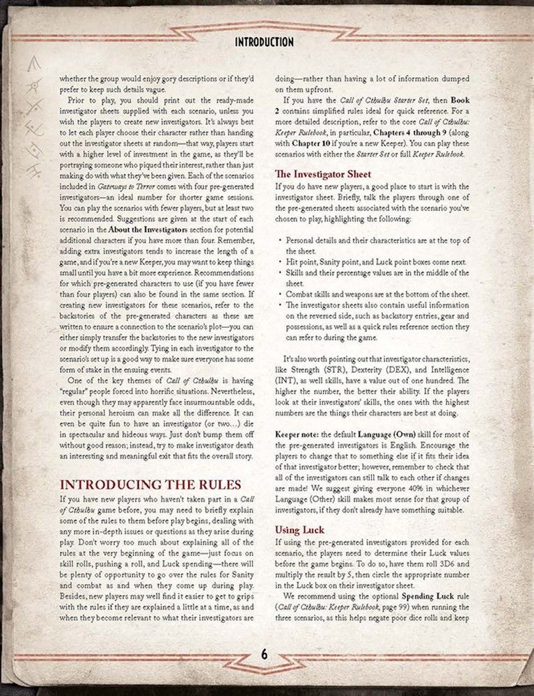 Call of Cthulhu RPG: 7th Edition Gateways To Terror - Three Evenings of Nightmare