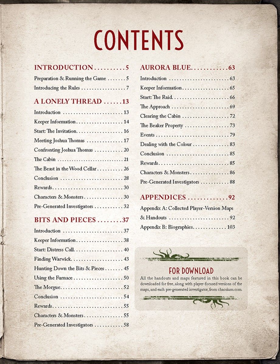 Call of Cthulhu: No Time To Scream