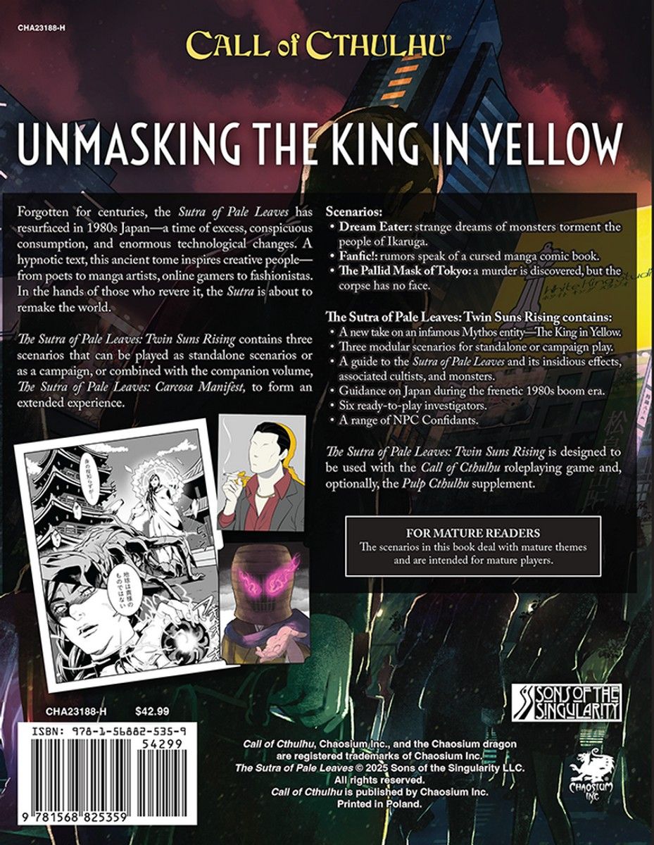 Call of Cthulhu: The Sutra of Pale Leaves - Twin Suns Rising