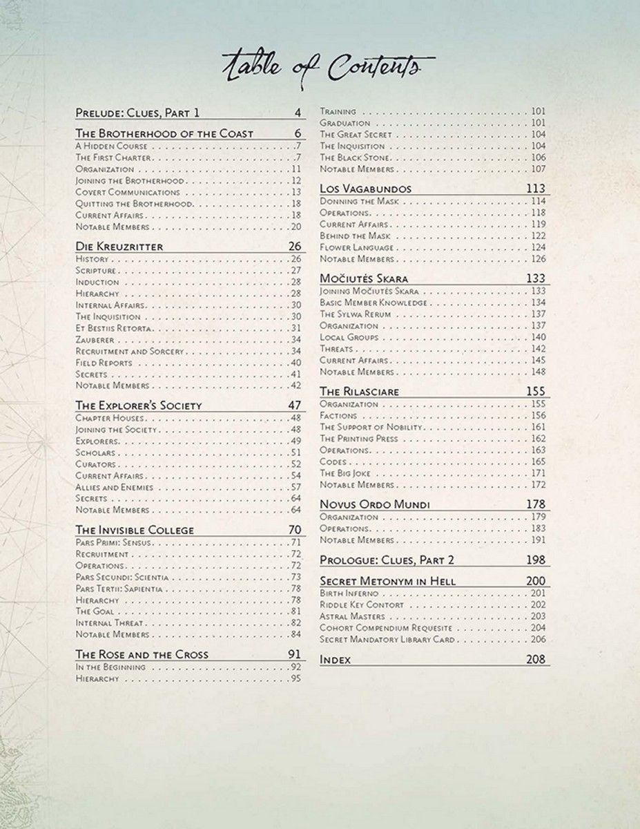 7th Sea RPG: Secret Societies