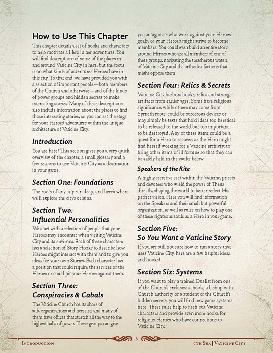 7th Sea RPG: Cities Of Faith And Wonder