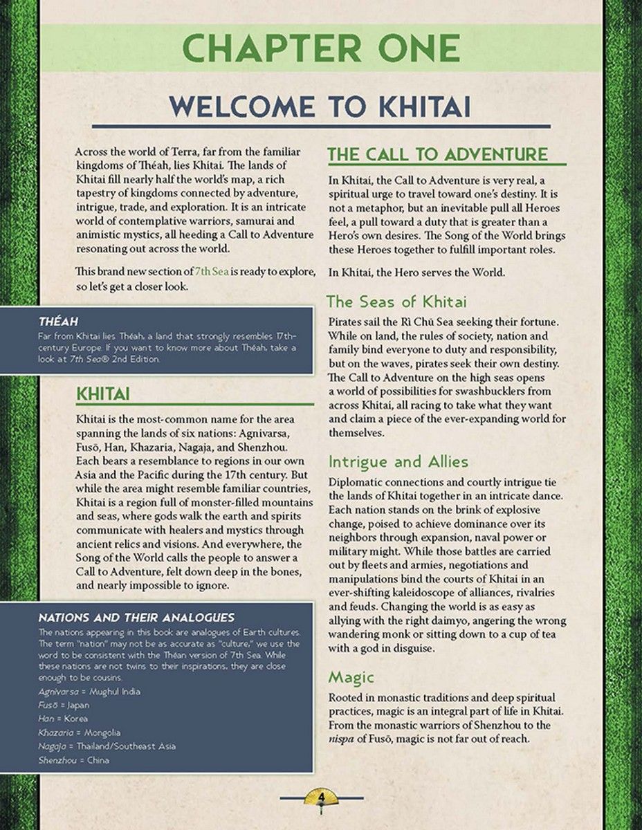 7th Sea RPG: Khitai Core Rulebook