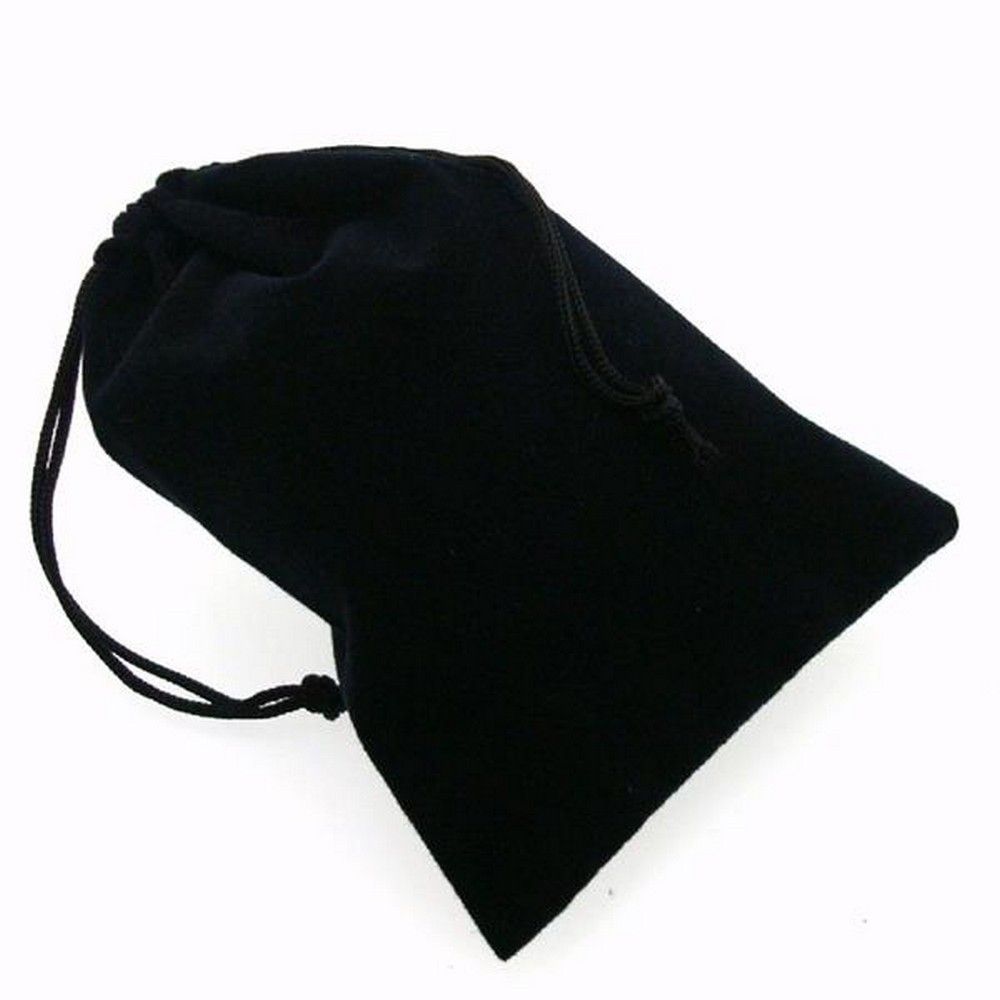 Large Suede Dice Bag Black