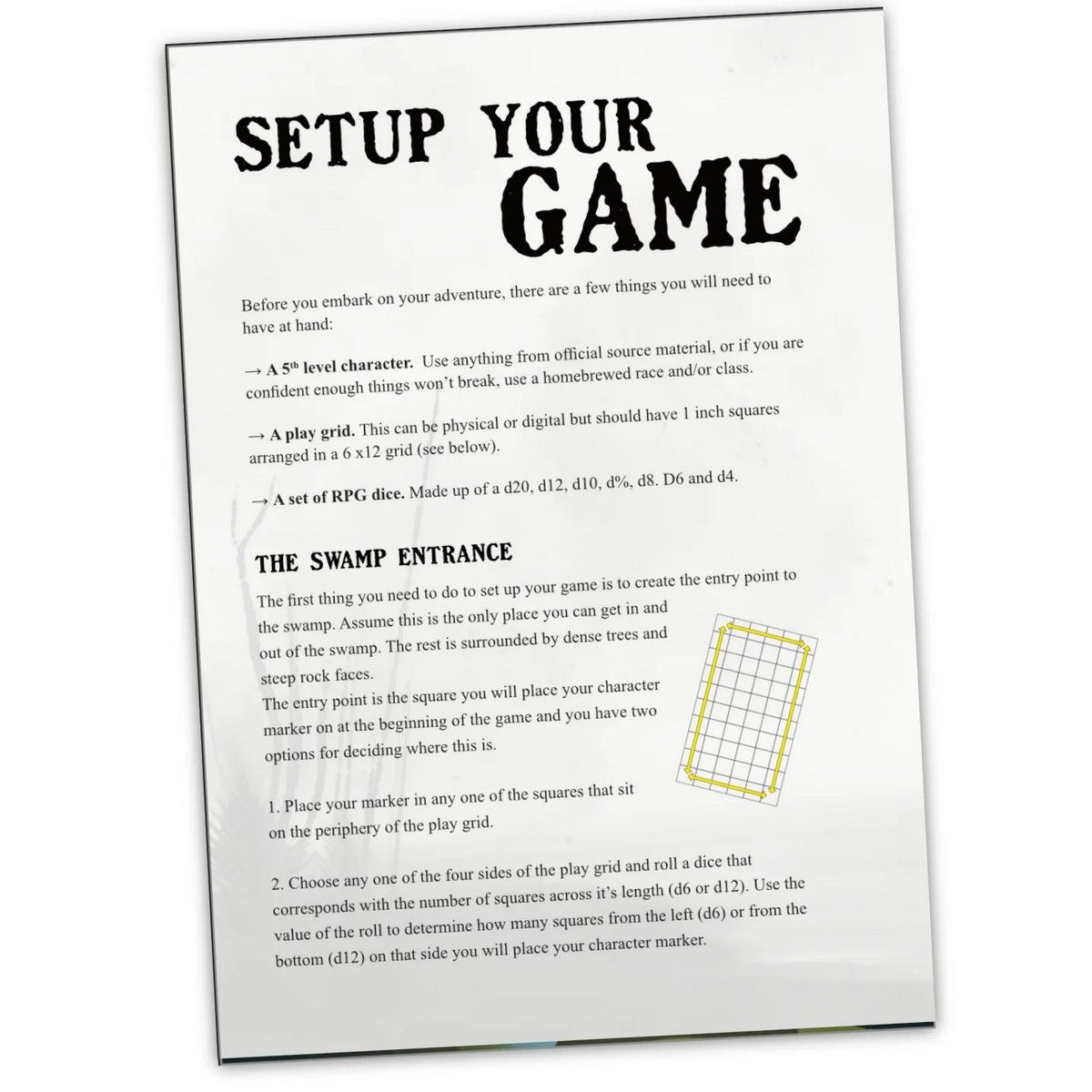 Once We Were Gods - 5E One-Shot Solo Adventure