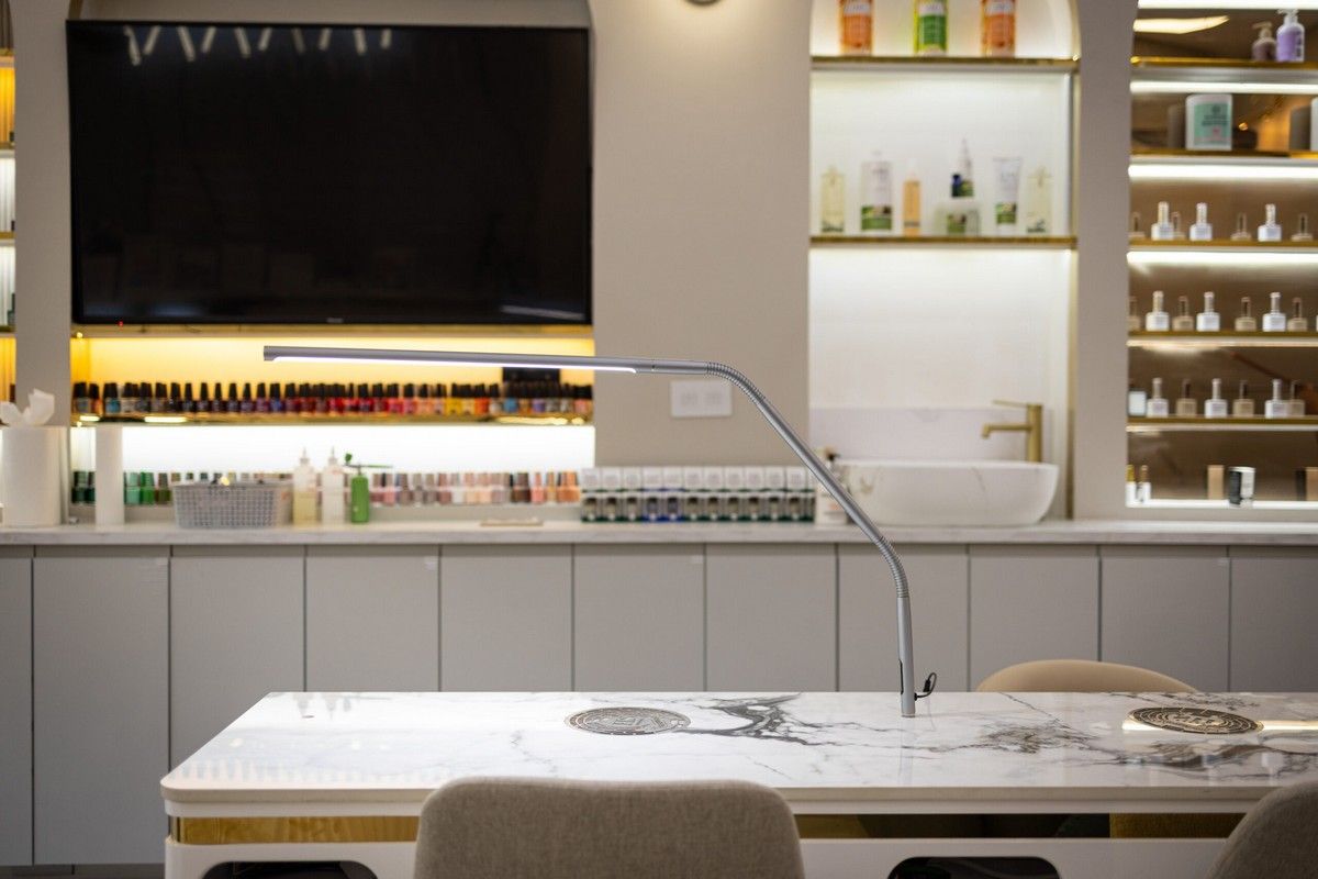 Slimline 4 Table - Ice Grey