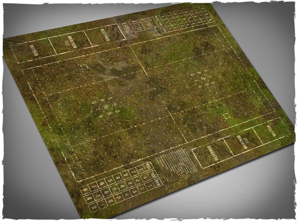 Blood Bowl Pitch - Muddy Field Theme Mousepad Games Mat