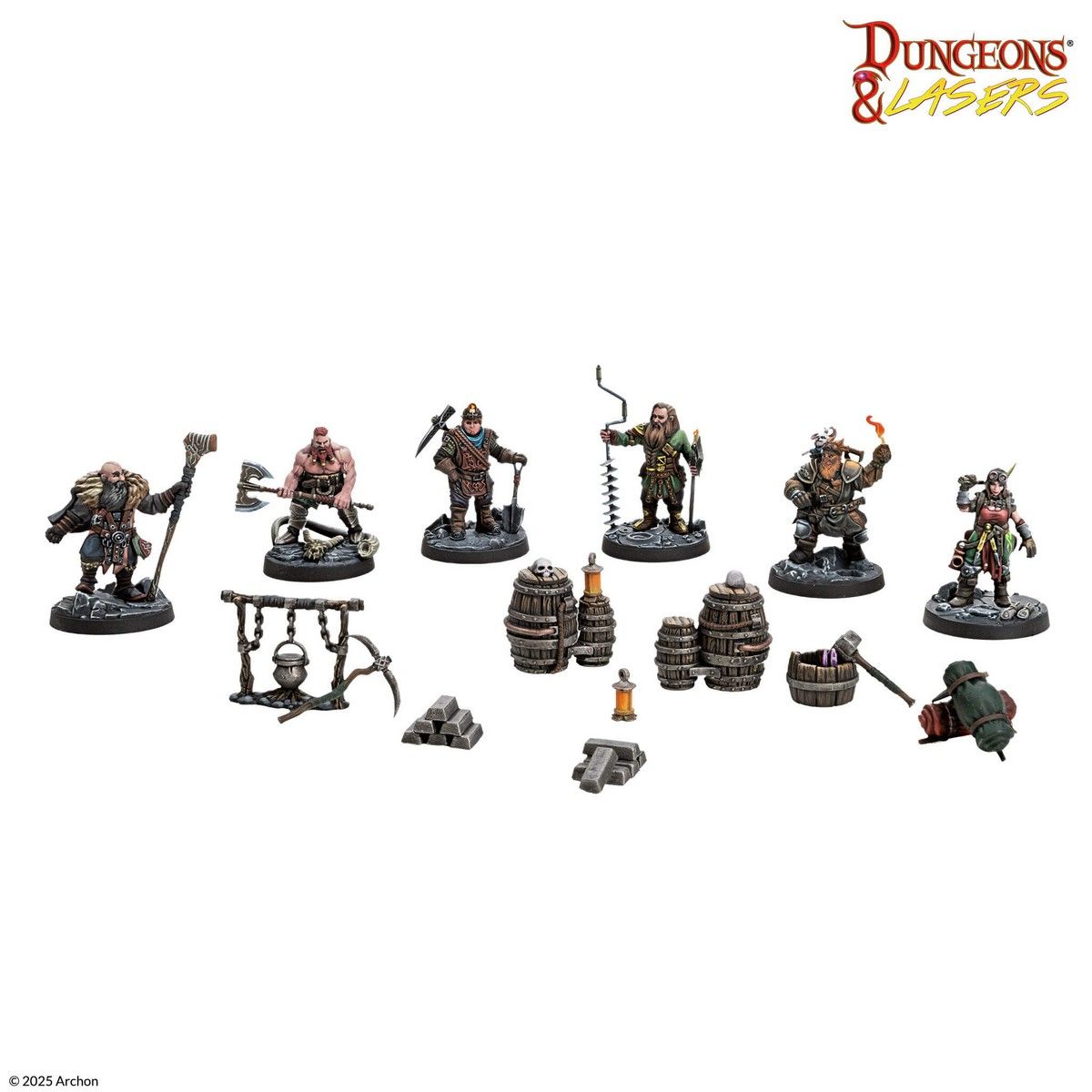 Dwarven Miners - Dungeons & Lasers