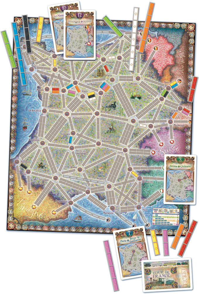 Ticket To Ride France & Old West: Map Collection