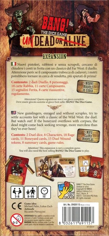 Undead or Alive: Bang! The Dice Game