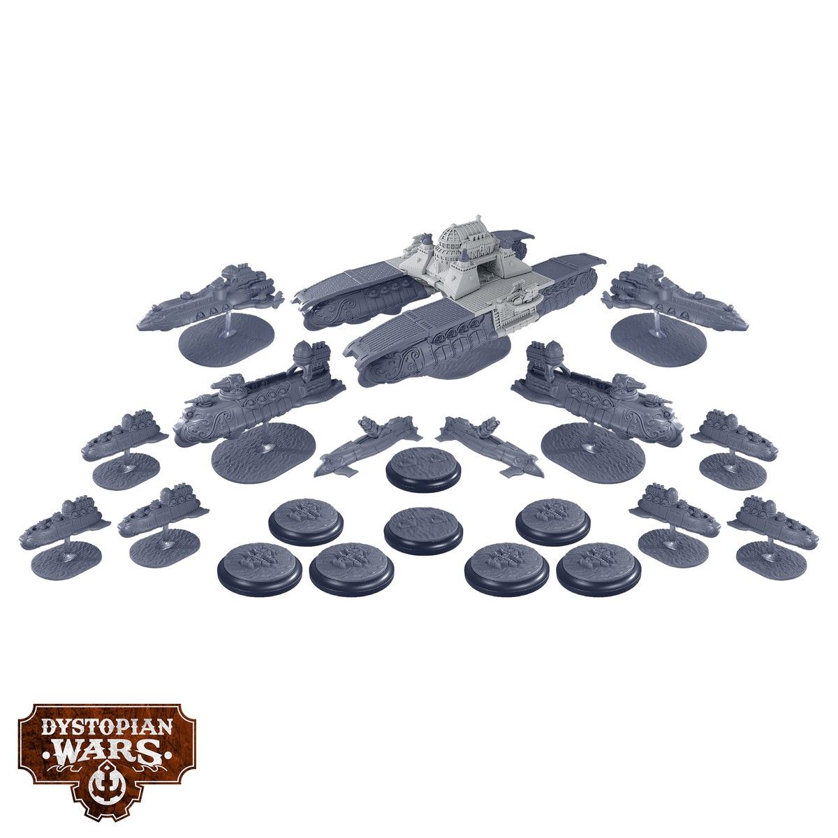 Dystopian Wars: Vauban Battlefleet Set