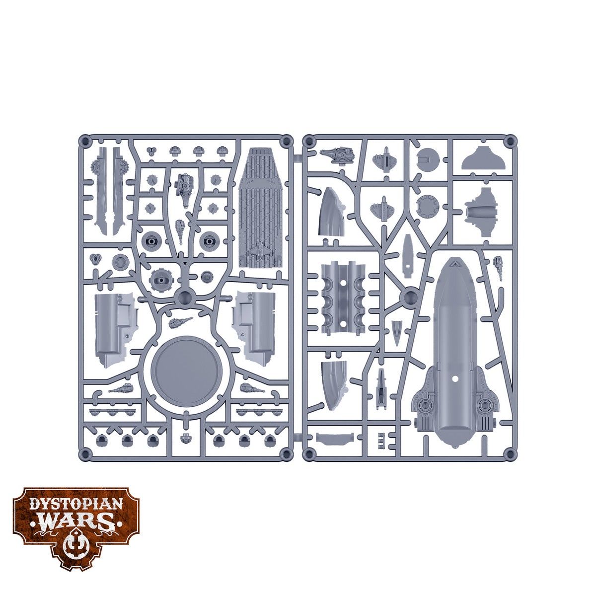 Dystopian Wars: Vauban Battlefleet Set