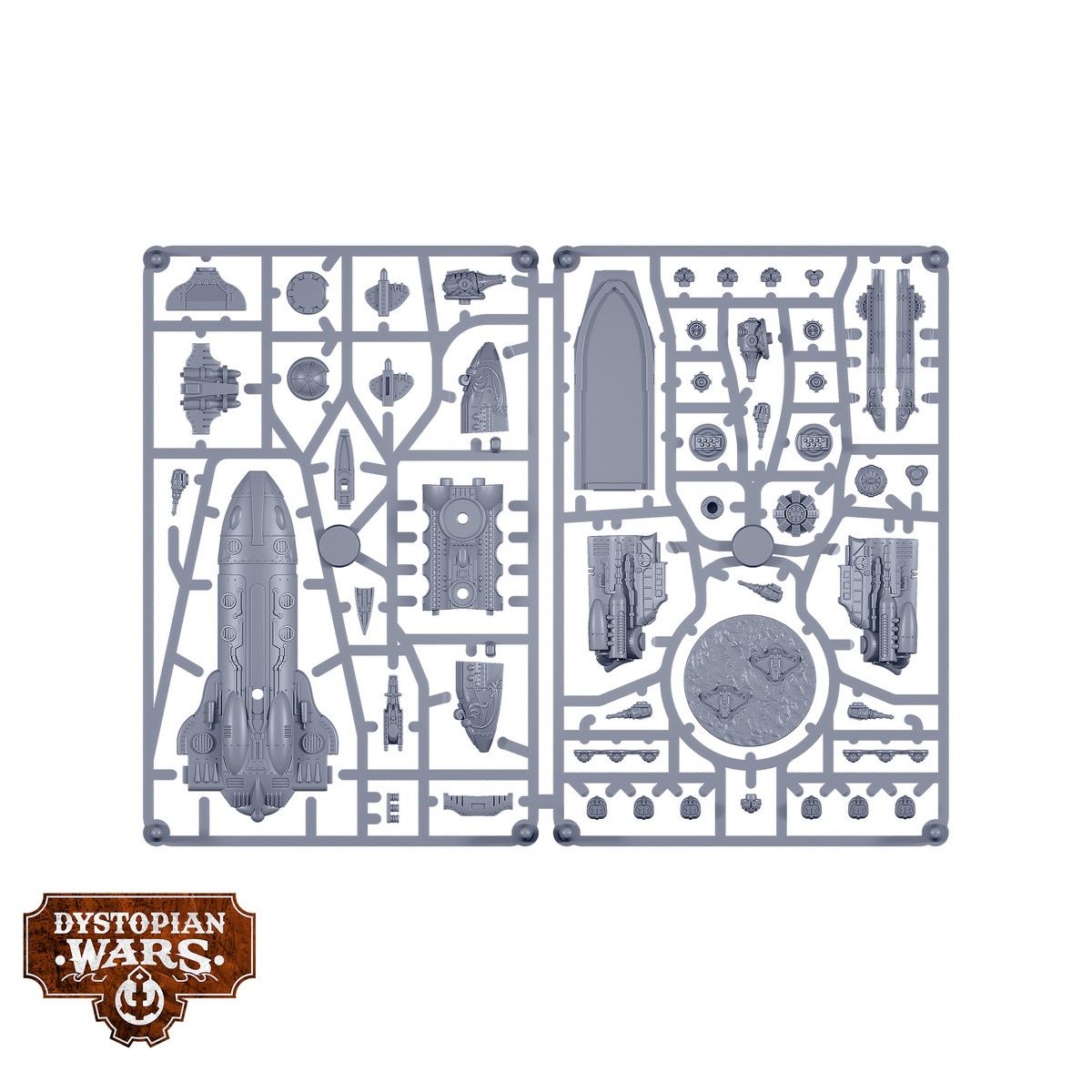 Dystopian Wars: Vauban Battlefleet Set