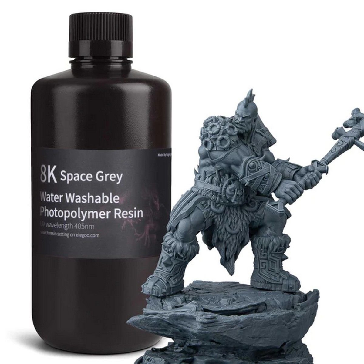 ELEGOO Water Washable 8K Resin  - Space Grey