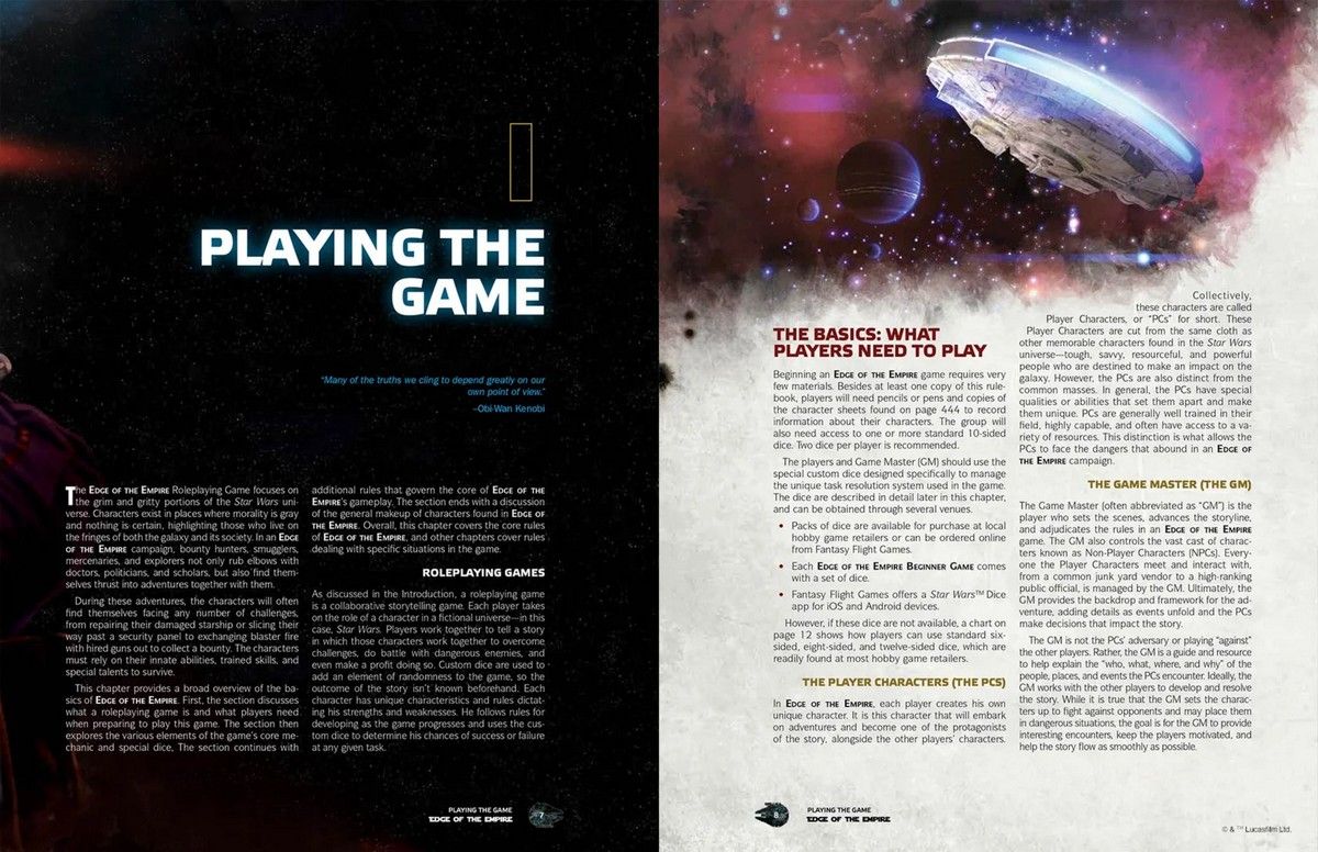 Star Wars Edge of the Empire RPG - Core Rulebook