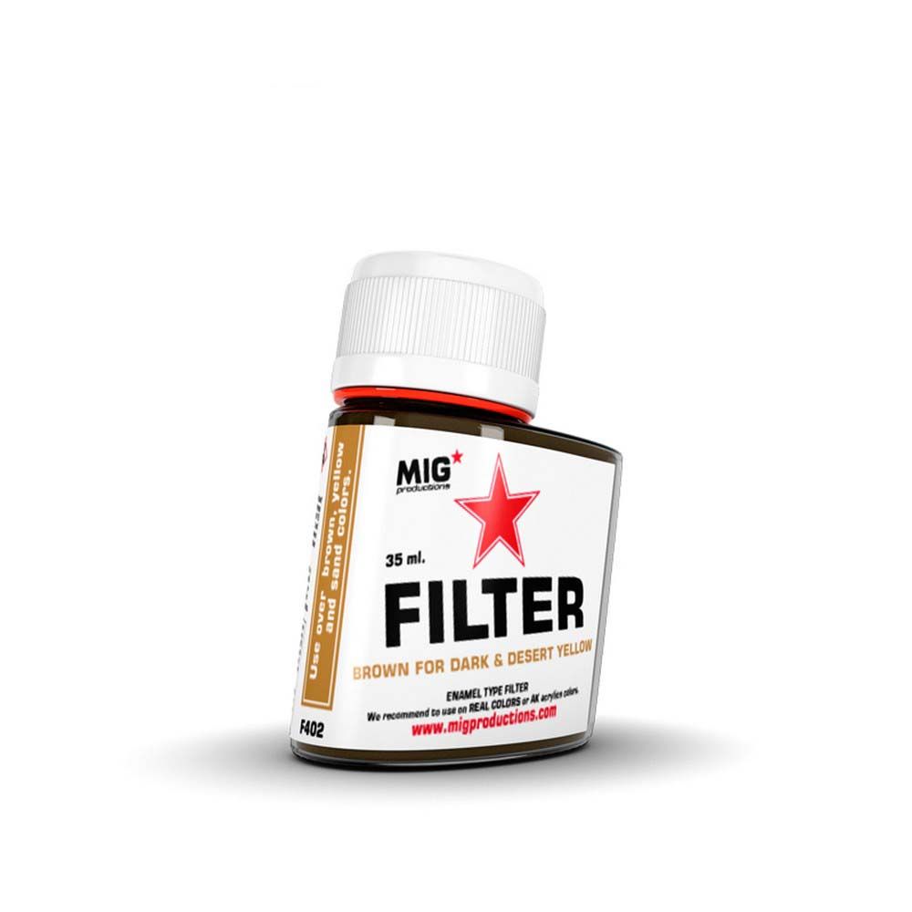 Mig Productions: Brown for Dark & Desert Yellow 35ml