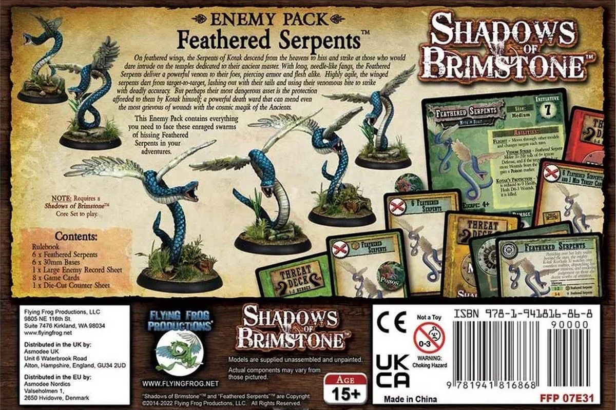 Shadows of Brimstone: Feathered Serpents Enemy Pack