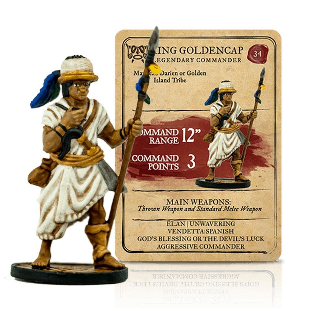 King Golden Cap Legendary Commander - Resin