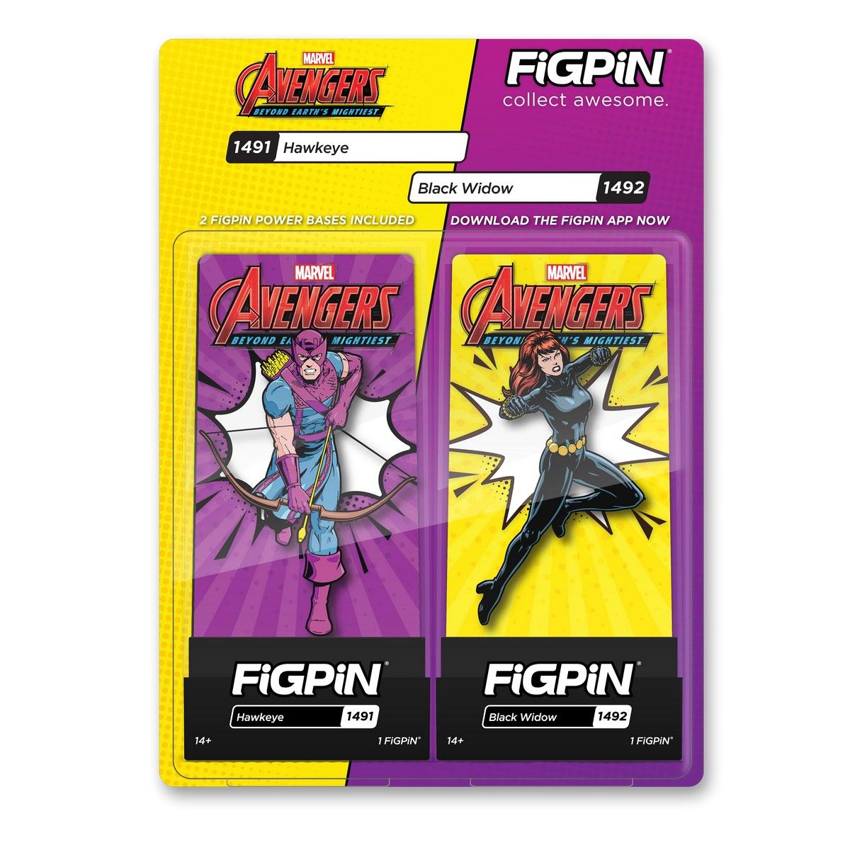 Hawkeye & Black Widow - 1491 & 1492 - FiGPiN