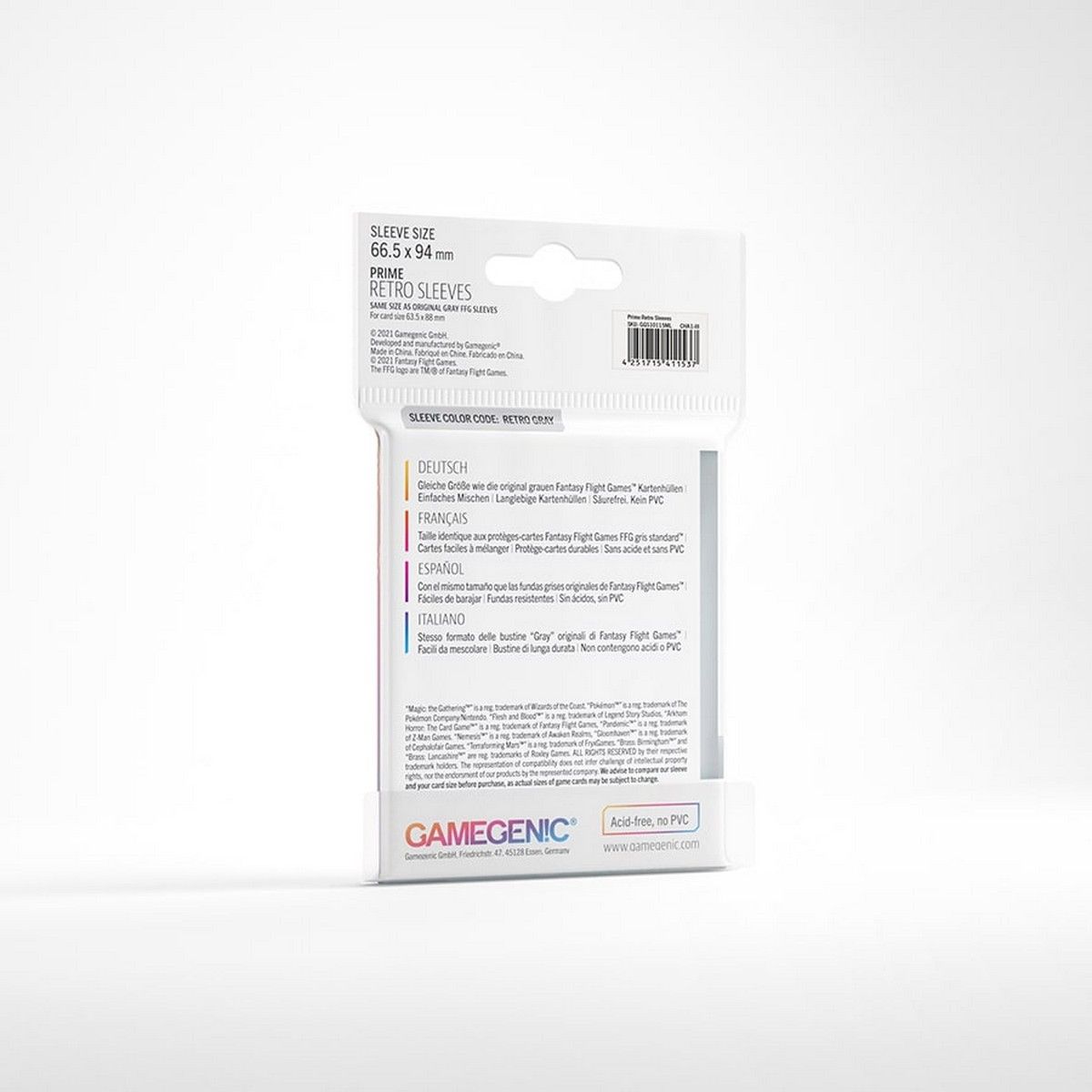 Gamegenic: Prime Retro Card Sleeves - Clear (50)