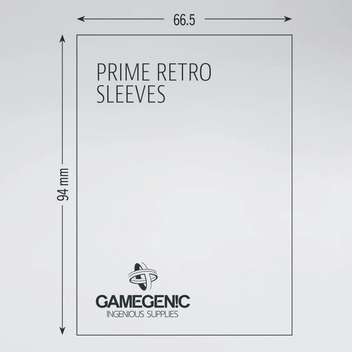 Gamegenic: Prime Retro Card Sleeves - Clear (50)