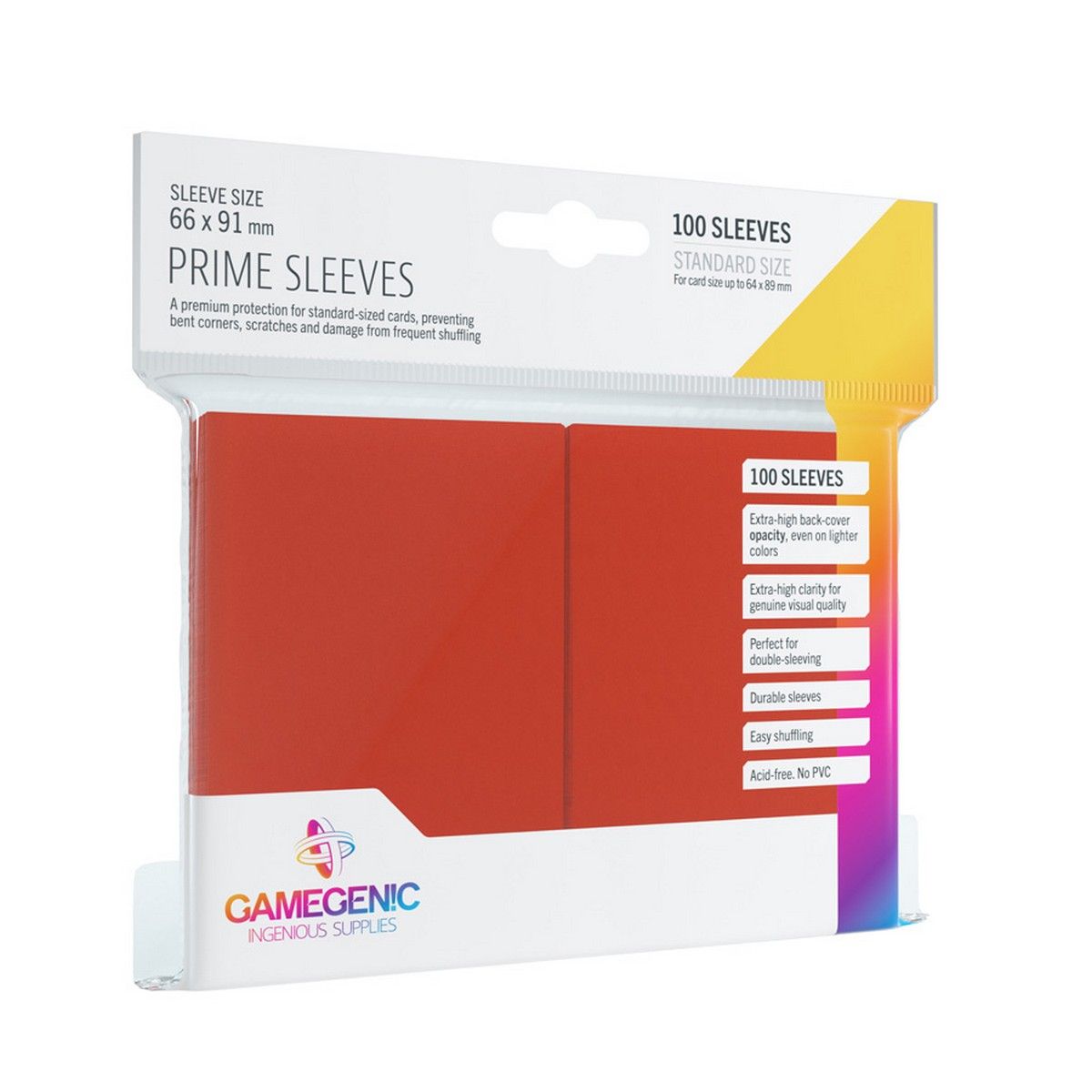 Gamegenic: Prime Sleeves - Red