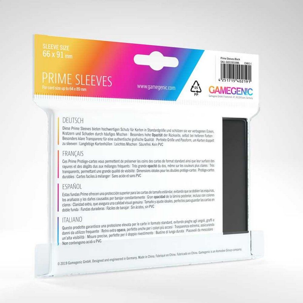 Gamegenic: Prime Sleeves - Black (100)