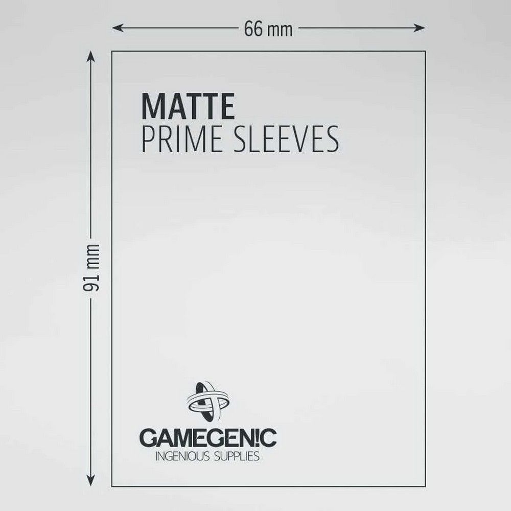 Gamegenic: Matte Prime Sleeves - Dark Gray (100)
